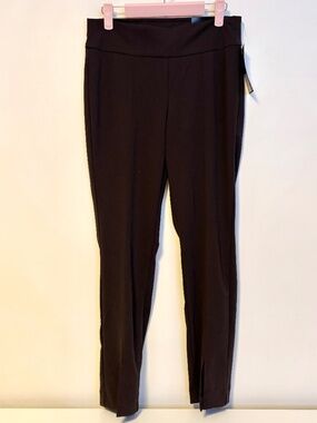 Nine West Stretch Slim Ankle Trousers Pants Bottoms Chocolate Brown Womens S NWT